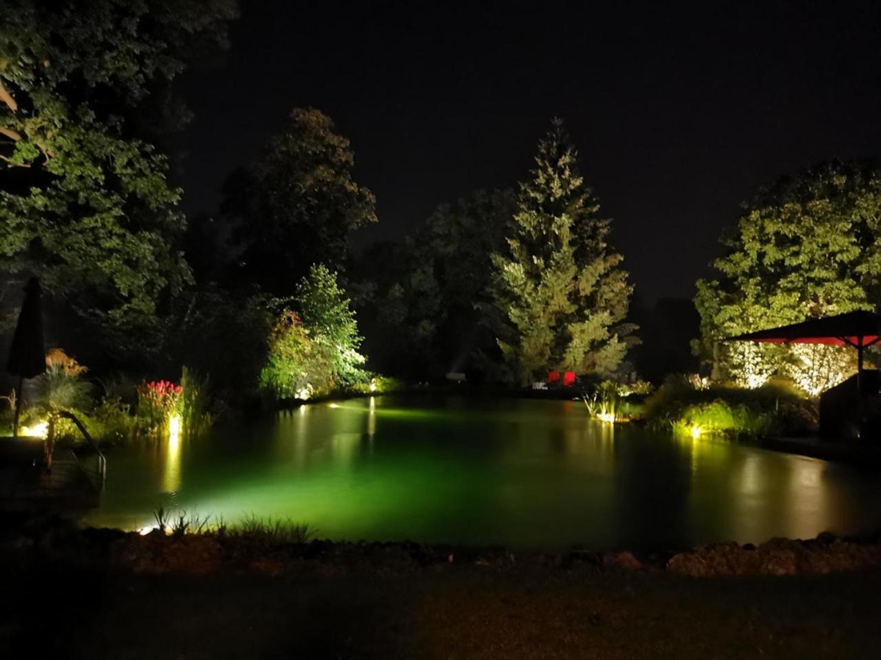 Romantic Wooden Lodge,Sauna,Schwimmteich,Alleinstehend,Absolut Ruhig Hessisch Oldendorf Extérieur photo